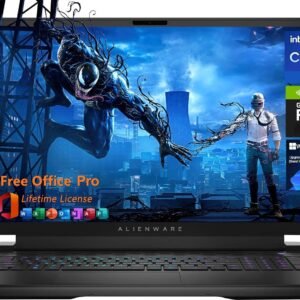 Dell Alienware M18 R2 Gaming Laptop, 18" QHD+(2560 x 1600) 165Hz, Intel 24-Core i9 14900HX, GeForce RTX 4090, 64 GB DDR5, 8 TB SSD, FHD Camera, Backlit Keyboard, Office 2019, Win11 Pro, Patented Mouse