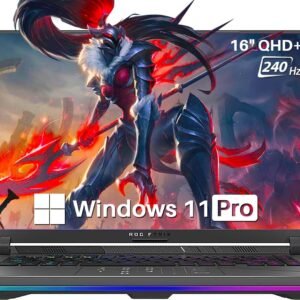 ASUS 2024 ROG Strix G16 Gaming Laptop, 14th Gen 24-Core i9-14900HX(24 Cores), GeForce RTX 4060 8GB GDDR6, 16" 240Hz QHD+ Screen, 64GB DDR5, 1TB SSD, Backlit KB, Wi-Fi 6E, Win11 Pro, with Mouse