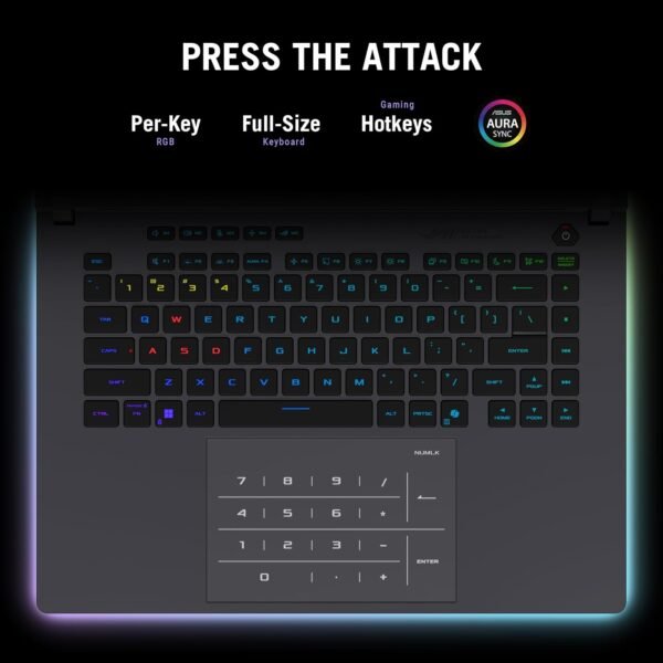 ASUS ROG Strix G16 (2025) Gaming Laptop, 16” ROG Nebula Display 16:10 2.5K 240Hz/3ms, NVIDIA® GeForce RTX™ 5070 Ti GPU, Intel® Core™ Ultra 9 275HX Processor, 32GB DDR5, 1TB SSD, Wi-Fi 7, Win11 Home - Image 7
