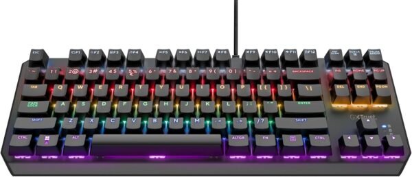 Trust Gaming GXT 834 Callaz TKL Mechanical Gaming Keyboard with UK Layout, Compact Tenkeyless Design (80%), Outemu Switches, Multicolour LED Lighting, USB Mechanical Keyboard for PC, Laptop, Mac - Image 8