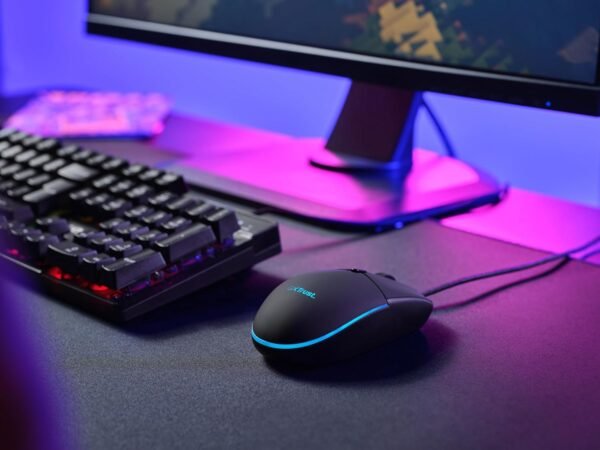 Trust Gaming Keyboard and Mouse Set GXT 838 Azor - Keyboard with QWERTY UK Layout, LED illumination, 8 Key Anti-Ghosting, 12 Multimedia Keys, 800–3000 DPI - Black - Image 8