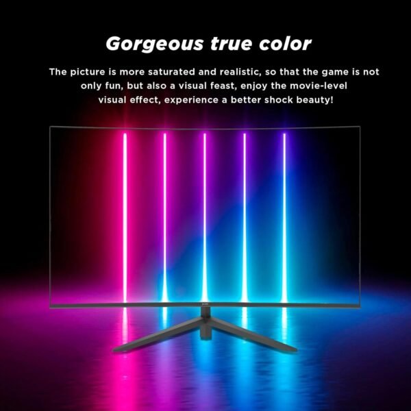 Computek Gaming PC - 27" 165Hz Curved Gaming Monitor Bundle - Intel Core i9 11900F - Nvidia RTX 4060 8GB Graphics - 32GB RAM - 1TB NVMe SSD - 600w 80+ PSU - Win 11 - WiFi - 10 Fan Black RGB Case. - Image 2