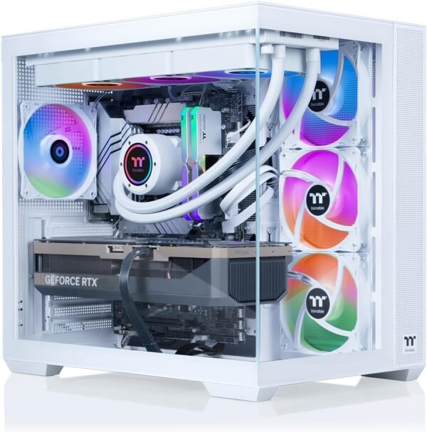 Thermaltake LCGS View u2870TS-380 Gaming Desktop (Intel® Core™ Ultra 9 285K, ToughRam 32GB DDR5 6400MT/s RGB Memory, NVIDIA® GeForce RTX™ 5070 Ti, 2TB NVMe M.2, WiFi, Windows 11) V38S-Z890-57T-LCS
