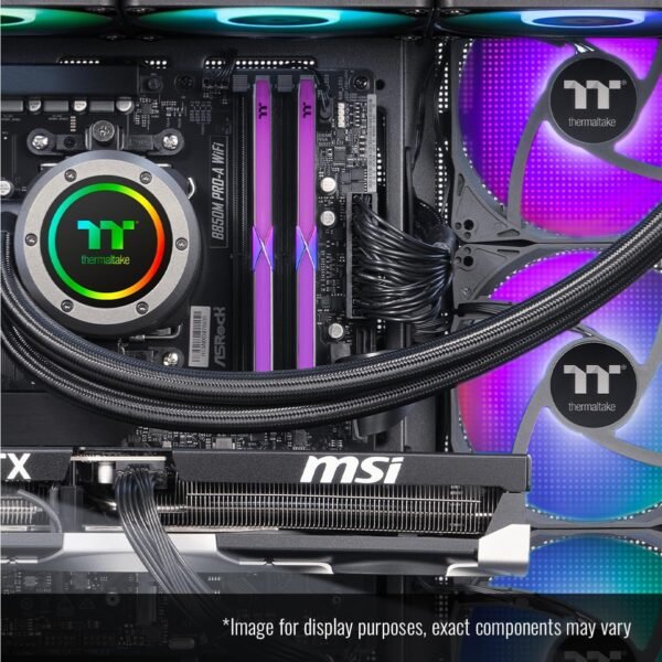 Thermaltake LCGS View 9880-380 Gaming Desktop (AMD Ryzen™ 7 9800X3D, ToughRam 32GB DDR5 6400MT/s RGB Memory, NVIDIA® GeForce RTX™ 5080, 1TB NVMe M.2, WiFi, Windows 11) V38B-B850-580-LCS - Image 7
