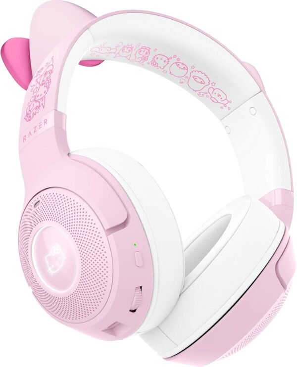 Razer Kraken Kitty V2 BT Wireless RGB Headset: Chroma RGB - Bluetooth 5.2-40 mm Drivers - 40 Hr Battery w/Type C Charging - Hello Kitty & Friends Edition - Image 8