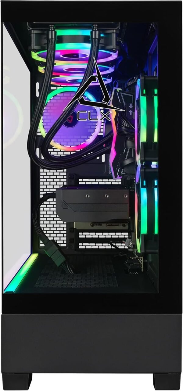 CLX Set Gaming PC - AMD Ryzen 7 9800X3D 4.7GHz, RTX 5080, 2TB NVMe M.2 SSD, 32GB DDR5 RGB Memory, 360mm AIO, WiFi, Windows 11 Home, Black - Image 2