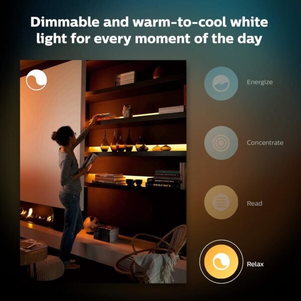 Philips Hue Lightstrip Plus v4 [2 m] White and Colour Ambiance Smart LED Kit with Bluetooth, Works with Alexa, Google Assistant and Apple HomeKit (Extendable) - Image 6