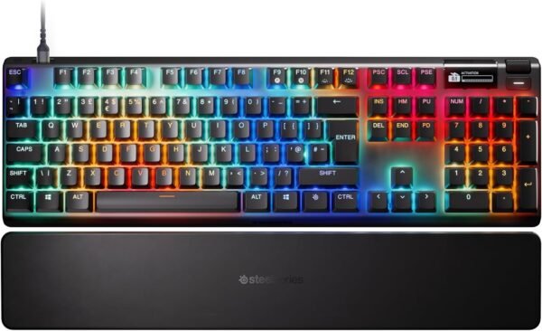SteelSeries Apex Pro Gen 3 Gaming Keyboard - OmniPoint 3.0 HyperMagnetic Switches - Adjustable Actuation - Rapid Trigger - Game-Ready Presets - Rapid Tap/SOCD - OLED - RGB - USB-C - English QWERTY - Image 10