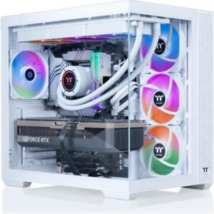 Thermaltake LCGS View 9870S-380 Gaming Desktop (AMD Ryzen™ 7 9800X3D, ToughRam 32GB DDR5 6000MT/s RGB Memory, NVIDIA® GeForce RTX™ 5070, 2TB NVMe M.2, WiFi, Windows 11) V38S-B850-570-LCS