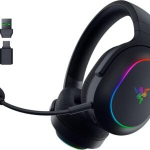 Razer Barracuda X Chroma - Wireless Multi-Platform Gaming Headset with 6 Zone Chroma RGB (SmartSwitch Hyperspeed & Bluetooth, 40mm Drivers, Detachable HyperClear Cardioid Mic) Black