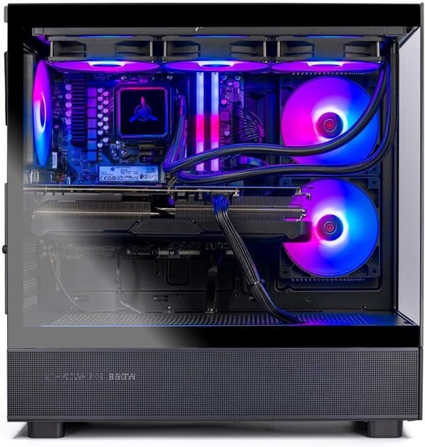 Skytech Gaming Azure 3 Desktop PC, Ryzen 7 7800X3D 4.2 GHz (5GHz Turbo), NVIDIA RTX 5060 Ti 16GB, 1TB Gen4 NVMe SSD, 32GB DDR5 RAM 6000 RGB, 650W Gold PSU, 360mm ARGB AIO, Wi-Fi, Win 11 - Image 2