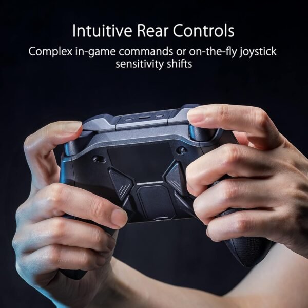 Asus ROG Raikiri Pro Wireless PC controller, OLED display, USB-C/24GHz/BT on PC, USB-C on Xbox, 4 remappable rear buttons, step/linear triggers, adjustable joystick sensitivity, 35mm jack, ESS DAC - Image 4