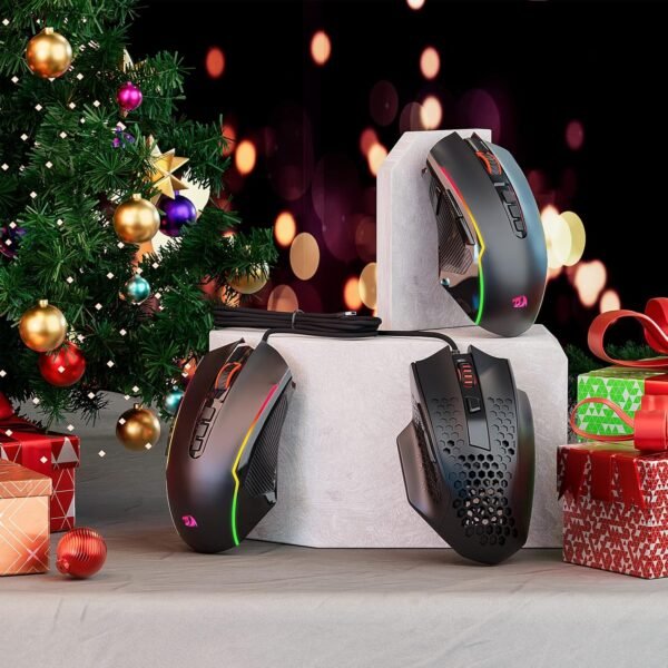 Redragon Gaming Mouse, RGB Gaming Mouse Wired with 9 Programmable Macro Buttons, Chroma RGB Backlit, 8000 DPI Adjustable, PC Gaming Mice with Fire Button for Windows/Mac, Black, M910-K - Image 6