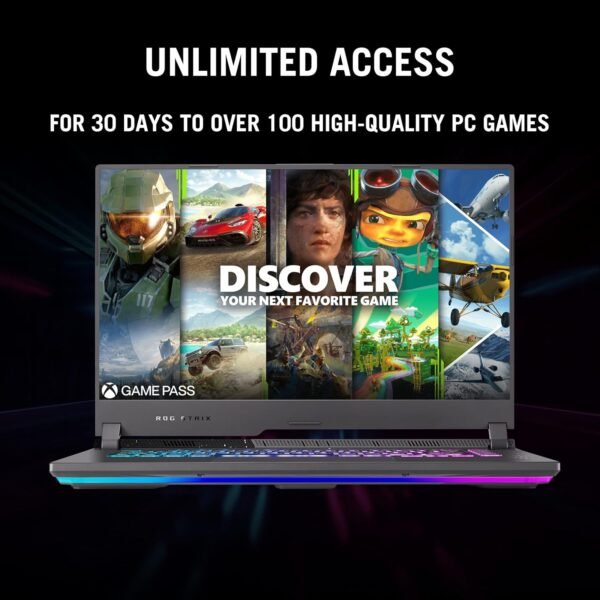 ASUS ROG Strix G15 (2022) Gaming Laptop, 15” 16:10 FHD 144Hz, GeForce RTX 3050, AMD Ryzen™ 7 6800H/HS, 16GB DDR5, 512GB PCIe SSD, Wi-Fi 6E, Windows 11, G513RC-ES73, Eclipse Gray - Image 8