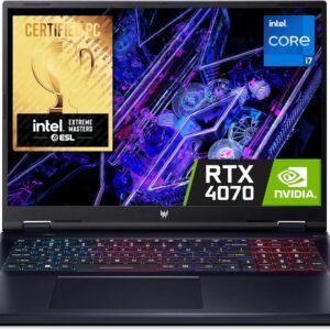 Acer Predator Helios Neo 18 PHN18-71 Gaming Laptop - Intel Core i7-14700HX, 16GB, 1TB SSD, NVIDIA GeForce RTX 4070 8G, 18"WQXGA IPS 165Hz DCI-P3 100%, Windows 11 , Black