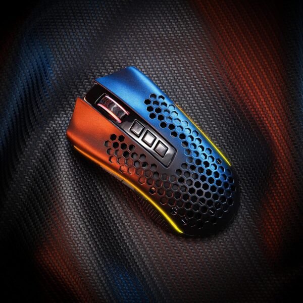 Redragon Wireless Gaming Mouse, M808 Honeycomb Shell Computer Mouse, 16,000 Adjustable DPI, Optical Mice, 7 Programmable Buttons, Ergonomic Mouse, Rechargeable Lightweight Mice for Laptop PC/Mac - Image 8