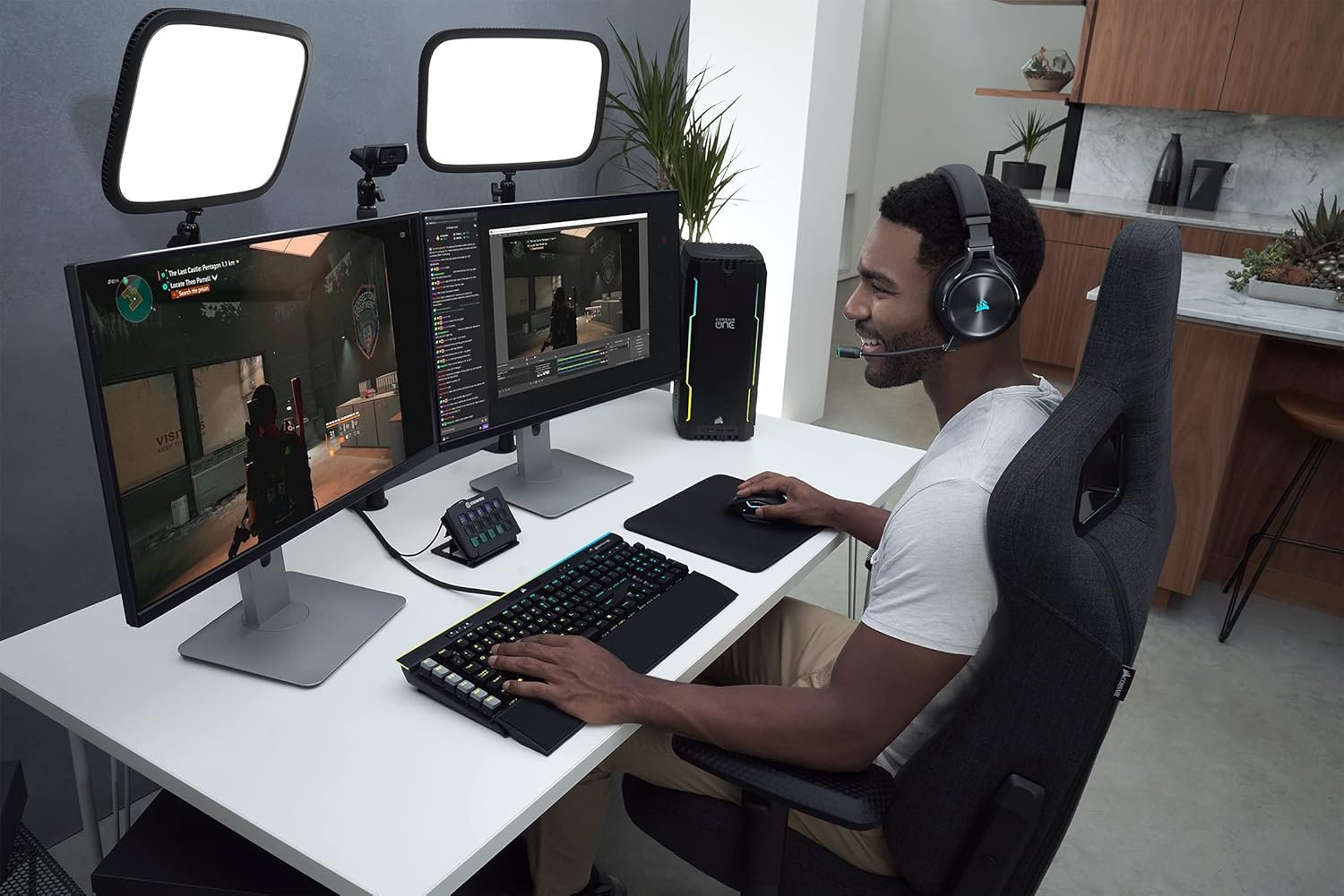 CORSAIR VIRTUOSO RGB WIRELESS XT Multiplatform Gaming Headset With Bluetooth – Dolby Atmos – Omni-Directional Microphone – iCUE Compatible – PC, Mac, PS5, PS4, Nintendo Switch, Mobile – Black - Image 7