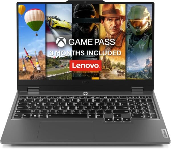 Lenovo LOQ | 15 inch Full HD Gaming Laptop | Intel Core i5-12450HX | 16GB RAM | 512GB SSD | NVIDIA GeForce RTX 2050 | Windows 11 Home | Luna Grey