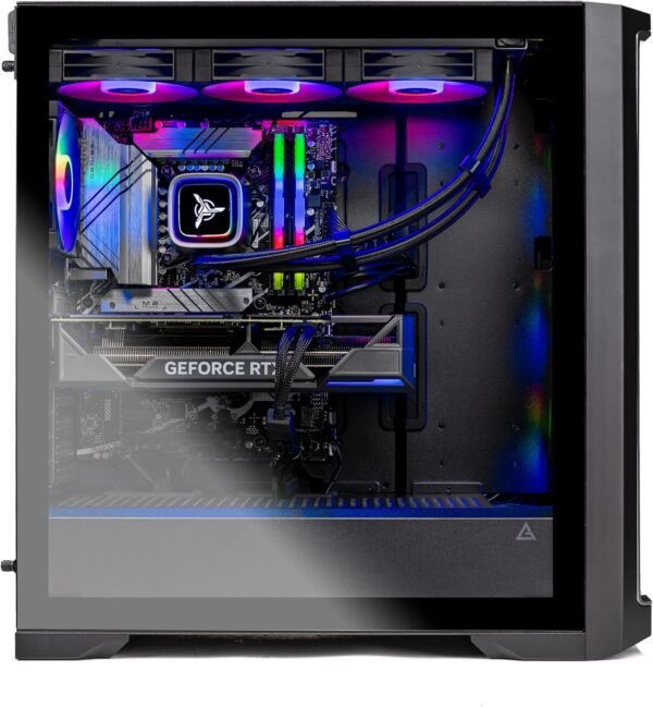 Skytech Legacy 4 Gaming PC Desktop, NVIDIA RTX 5090 32GB, Z890 Board, 4TB Gen4 NVMe SSD, 64GB DDR5 RAM 6000 RGB, 1200W Gold ATX 3 PSU, 420mm ARGB AIO, Wi-Fi, Win 11 - Image 2