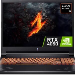 Acer Nitro V 16 ANV16-41 Gaming Laptop - AMD Ryzen 5 8645HS, 16GB, 512GB SSD, NVIDIA GeForce RTX 4050 6G, 16" WUXGA IPS 165Hz, Windows 11 , Black