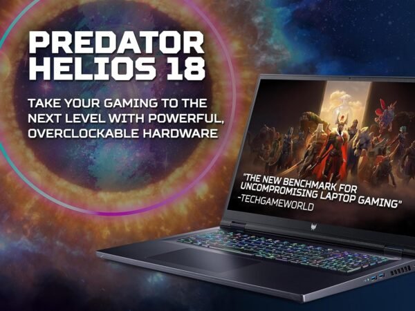 Acer Predator Helios 18 PH18-71 18-inch Gaming Laptop - (Intel Core i9-13900HX, 32 GB RAM, 2 TB SSD, NVIDIA GeForce RTX 4080 12G, 2560 x 1600 250Hz Mini LED Display, Windows 11, Black) - Image 2
