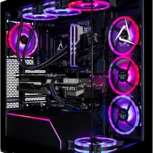 CLX Horus Gaming PC - AMD Ryzen 9 9950X3D 4.3GHz, GeForce RTX 5090, 2TB NVMe M.2 SSD, 8TB HDD, 96GB DDR5 RGB Memory, 360mm AIO, WiFi, Windows 11 Home, Black