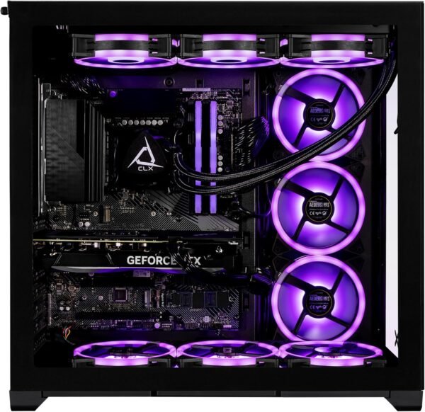 CLX Set Gaming PC - Intel Core i9 14900KF 3.2GHz, GeForce RTX 5070, 2TB NVMe M.2 SSD, 6TB HDD, 64GB DDR5 RGB Memory, 360mm AIO, WiFi, Windows 11 Home, Black - Image 2