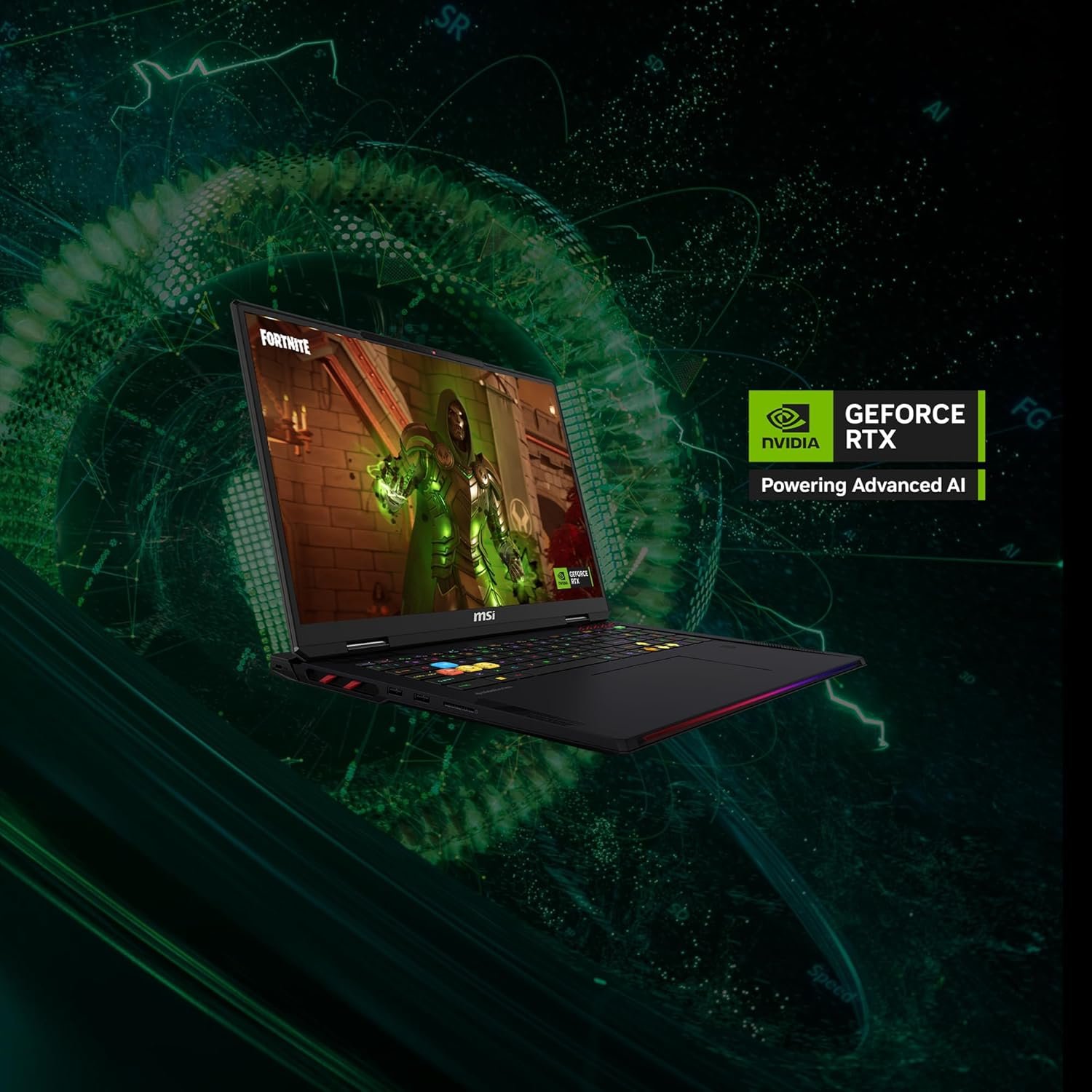 MSI Raider 18 HX AI Gaming laptop- (18" UHD+, MiniLED, 120Hz,Intel® Core Ultra 9 285HX, NVIDIA® GeForce RTX 5080 Laptop GPU, GDDR7 16GB, 64GB RAM,4TB SSD,Windows® 11 Home Advanced)- Core Black - Image 6