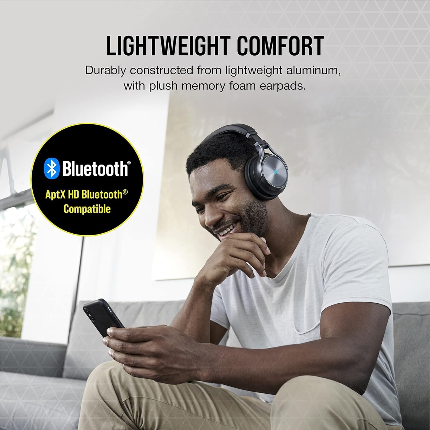 CORSAIR VIRTUOSO RGB WIRELESS XT Multiplatform Gaming Headset With Bluetooth – Dolby Atmos – Omni-Directional Microphone – iCUE Compatible – PC, Mac, PS5, PS4, Nintendo Switch, Mobile – Black - Image 5