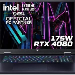 Acer Predator Helios 18 PH18-71 18-inch Gaming Laptop - (Intel Core i9-13900HX, 32 GB RAM, 2 TB SSD, NVIDIA GeForce RTX 4080 12G, 2560 x 1600 250Hz Mini LED Display, Windows 11, Black)