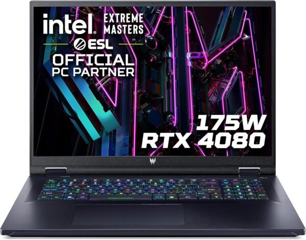 Acer Predator Helios 18 PH18-71 18-inch Gaming Laptop - (Intel Core i9-13900HX, 32 GB RAM, 2 TB SSD, NVIDIA GeForce RTX 4080 12G, 2560 x 1600 250Hz Mini LED Display, Windows 11, Black)