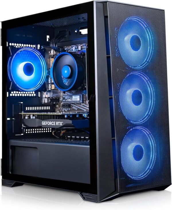 ADMI Gaming PC - AMD Ryzen 3 4100 - NVIDIA RTX 3050 6GB GDDR6-16GB 3200MHz DDR4-1TB NVMe - X= Airflow RGB (Black) - WiFi - No Operating System