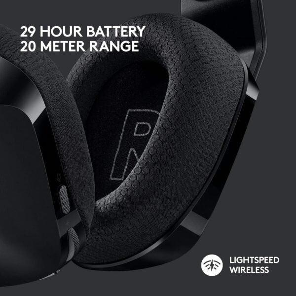 Logitech G G733 LIGHTSPEED Wireless Gaming Headset with suspension headband, LIGHTSYNC RGB, Blue VO!CE mic technology and PRO-G audio drivers, Lightweight, 29 Hour battery life, 20m range - Black - Image 3