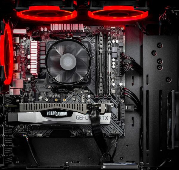 SkyTech Shadow 3.0 Gaming Computer PC Desktop - Ryzen 5 3600 6-Core 3.6GHz, RTX 2060 6G, 500GB SSD, 16GB DDR4 3000, RGB Fans, AC WiFi, Windows 10 Home 64-bit, Black - Image 3